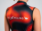 Maillot de ciclismo indoor sin mangas "Flower Power"  