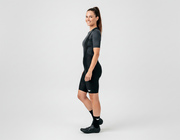 Culotte de ciclismo indoor con tirantes "Flower Power" 