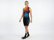Maillot de ciclismo indoor sin mangas "Good Vibes " 