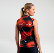 Maillot de ciclismo indoor sin mangas "Flower Power"  