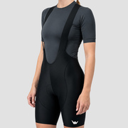 Culotte de ciclismo indoor con tirantes "Flower Power" 